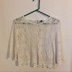 Floral Lace Crop